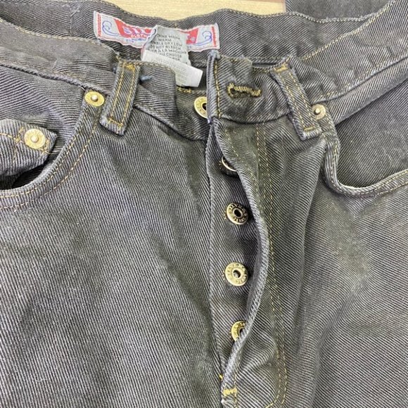 Vintage Silver Button Fly Jeans - Picture 6 of 10